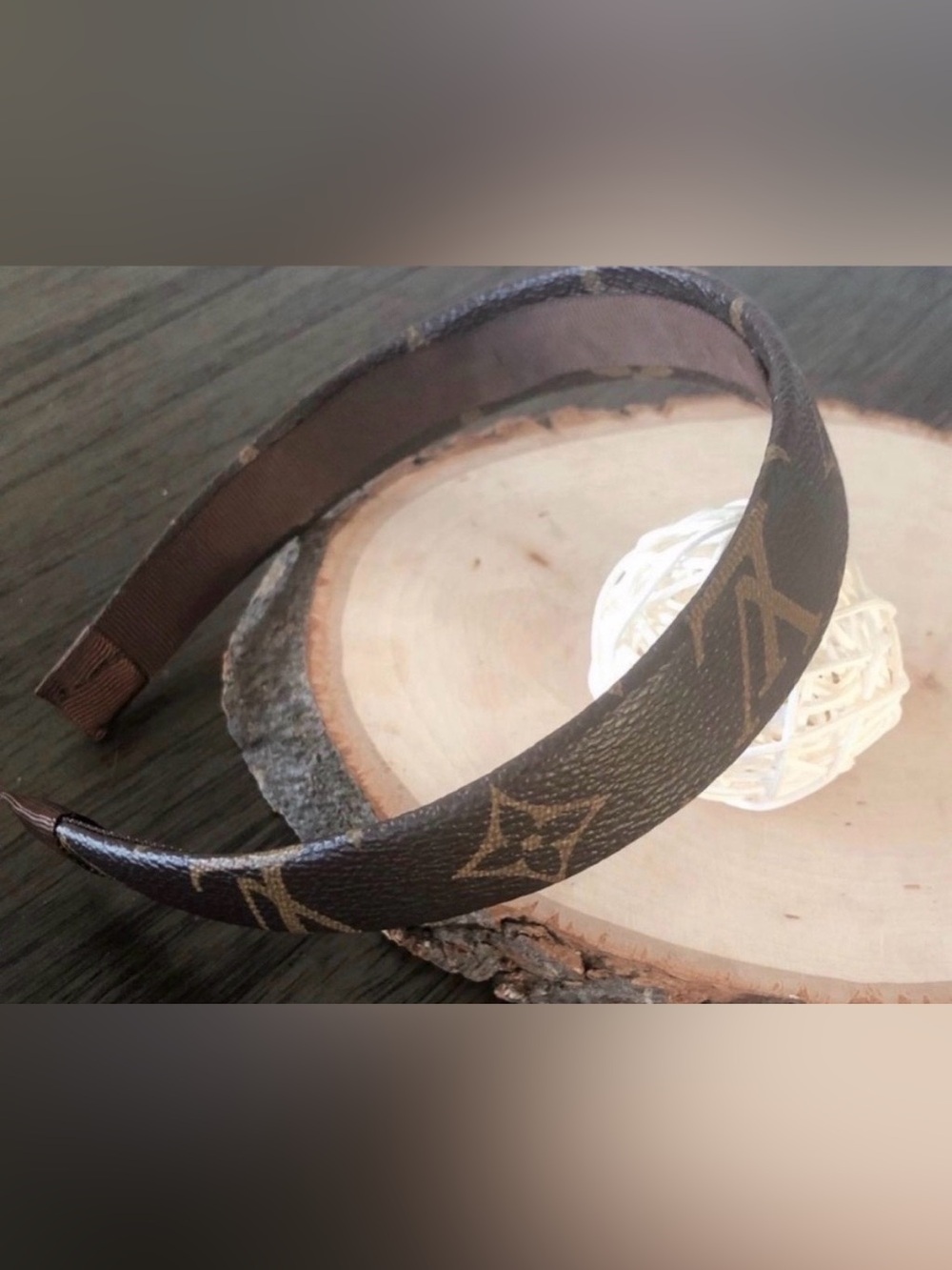 LV-custom made 1" headband
